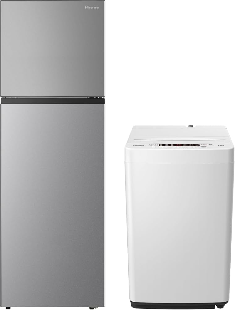 Amazon | 【セット買い】ハイセンス 冷蔵庫 幅55cm 250L シルバー HR