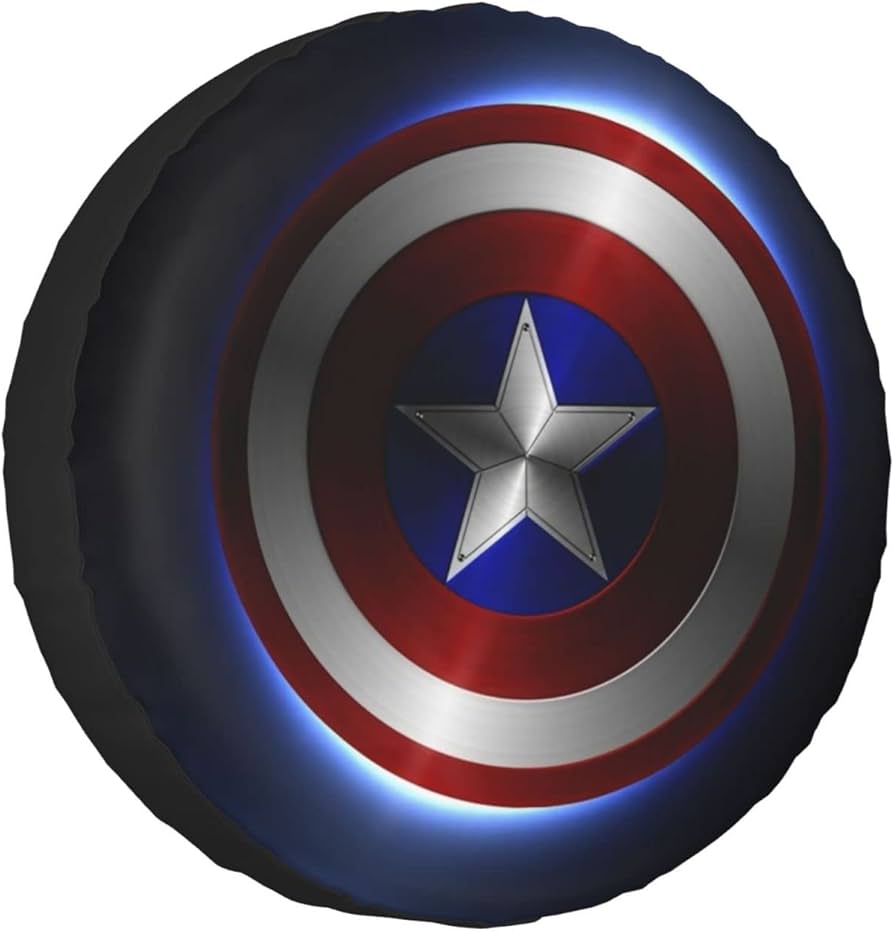 Amazon.co.jp: タイヤカバー アベンジャーズ キャプテンアメリカ 盾