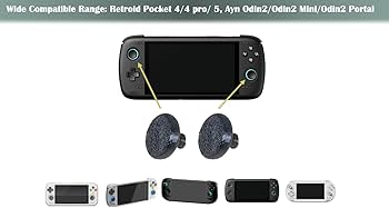 Amazon.com: 4-Pack Black Larger Thumbsticks for Ayn Odin 2, Portal