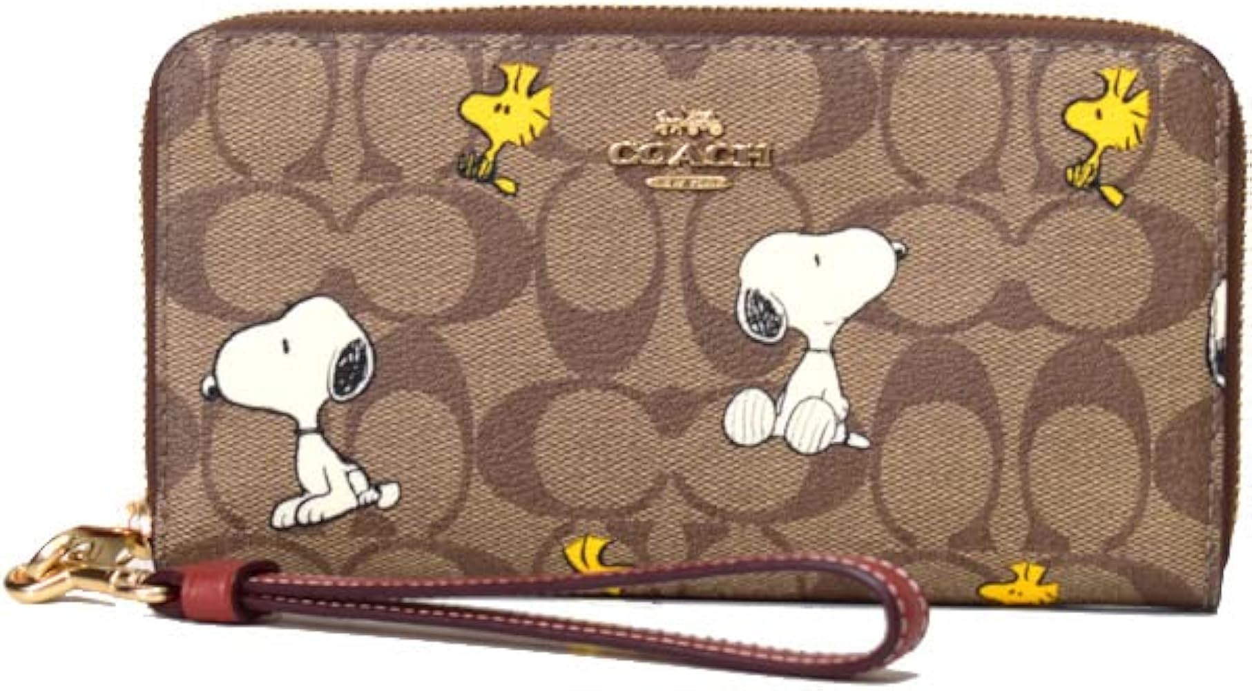 Amazon | コーチ レザー 長財布 スヌーピー COACH シグネチャー