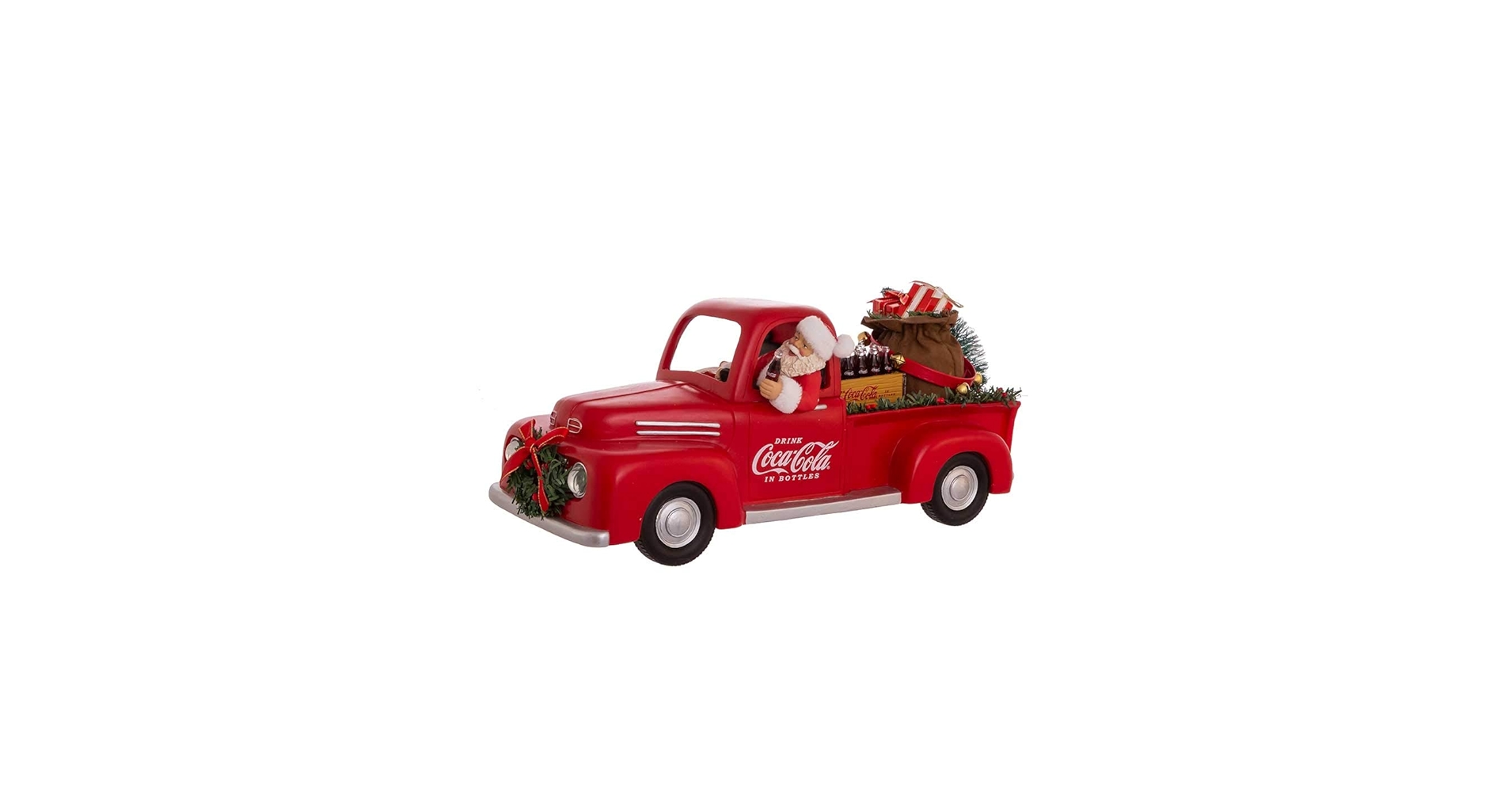 Amazon.com: 14-Inch Coca-Cola Santa in Pickup Truck : Home & Kitchen
