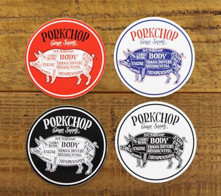 neighborhood challenger ポークチョップ46枚ステッカー CHALLENGER