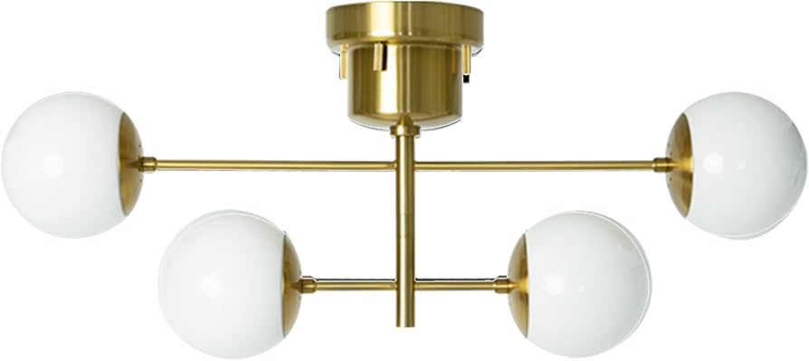 Amazon.co.jp : BELLED シーリングライト おしゃれ リュネット 4灯 LED