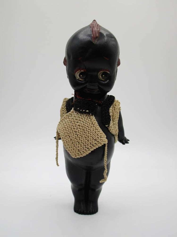 Amazon.co.jp: 日本製 キューピー 人形 黒 ブラック セルロイド Made