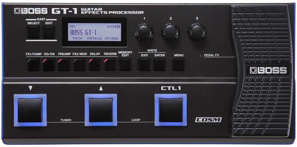 BOSS GT-1 Compact Guitar Effects Processor | Wide Selection of