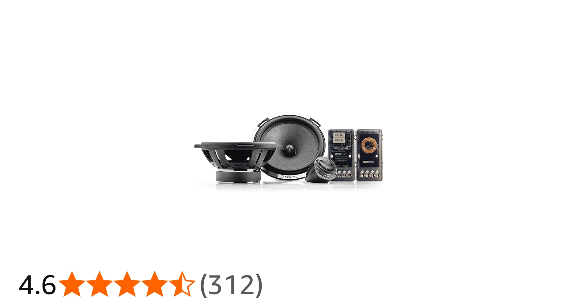 Focal PS165V1 6” 2-Way Component kit, RMS: 80W - MAX: 160W
