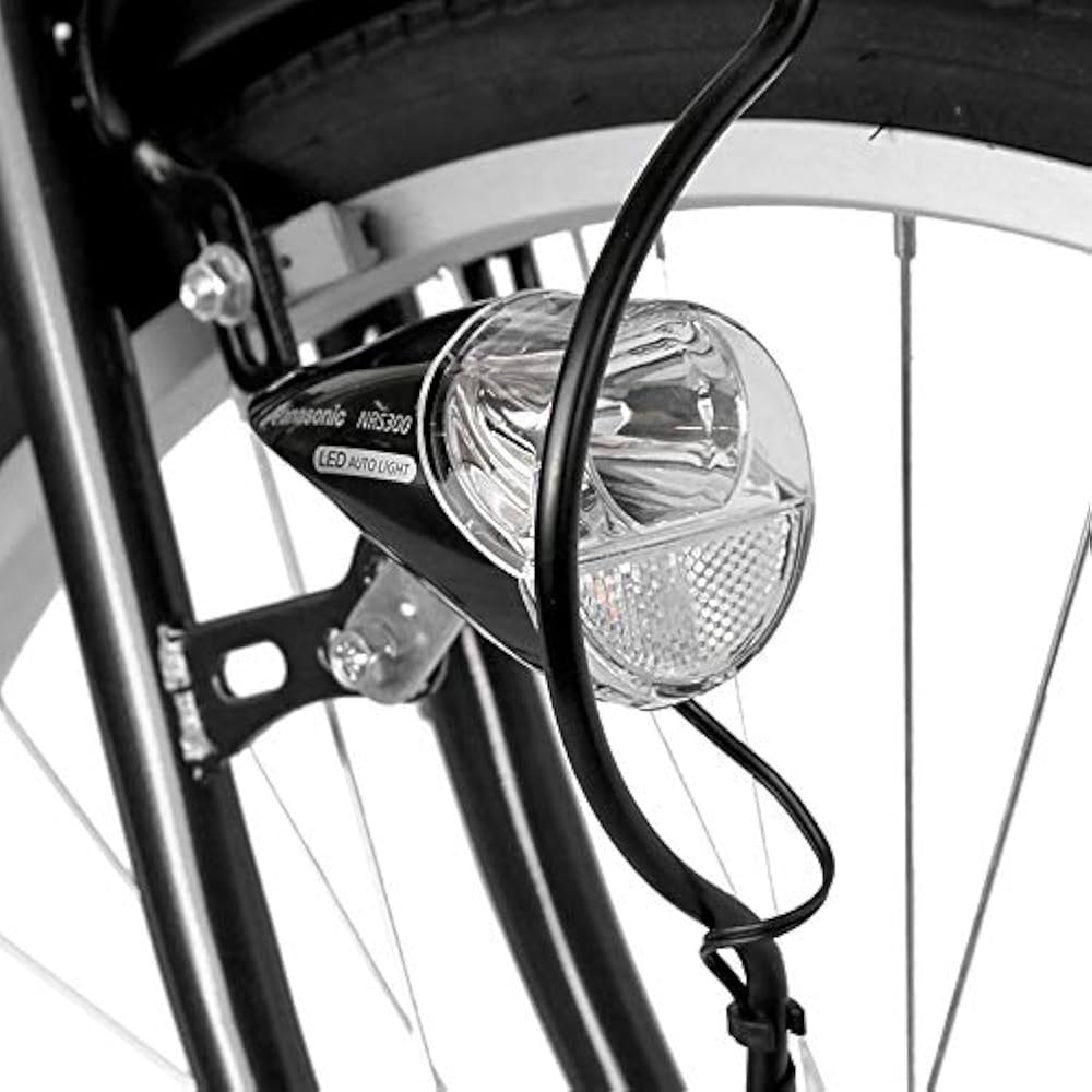 Amazon | 自転車 ママチャリ 27インチ 6段変速ギア LED オートライト