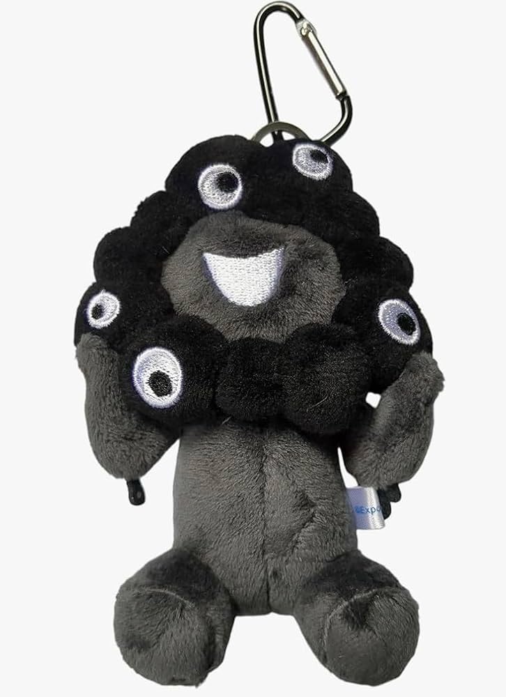 Amazon.co.jp: カラビナ マスコット ブラックミャクミャク ぬいぐるみ