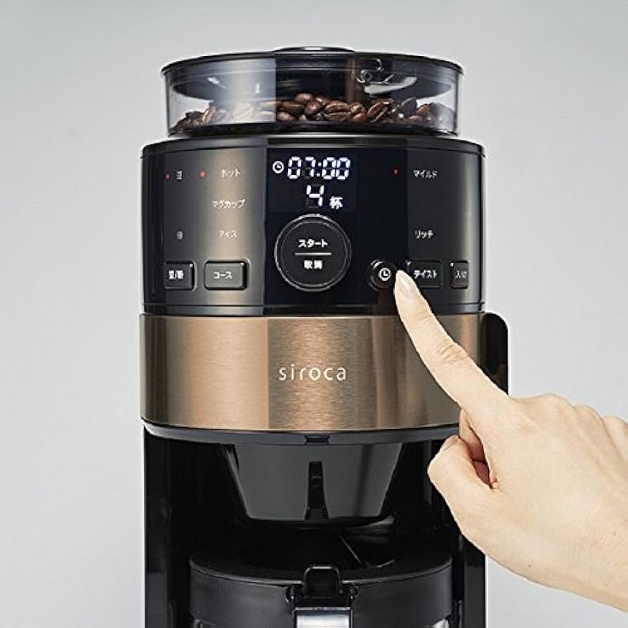 Amazon | SIROCA コーヒーメーカー SC-C123 ブラック/カッパーブラウン