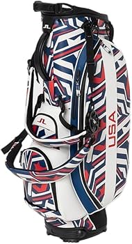 J.Lindeberg キャディバッグ 1997 EST. 371M レッド J.Lindeberg