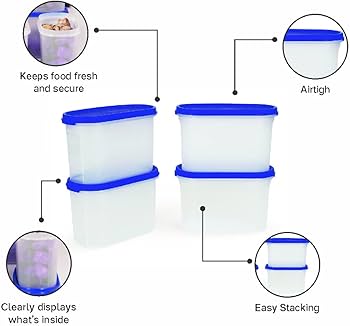 Amazon.com: Tupperware Modular Mates Oval 2 Container Set, 1.1
