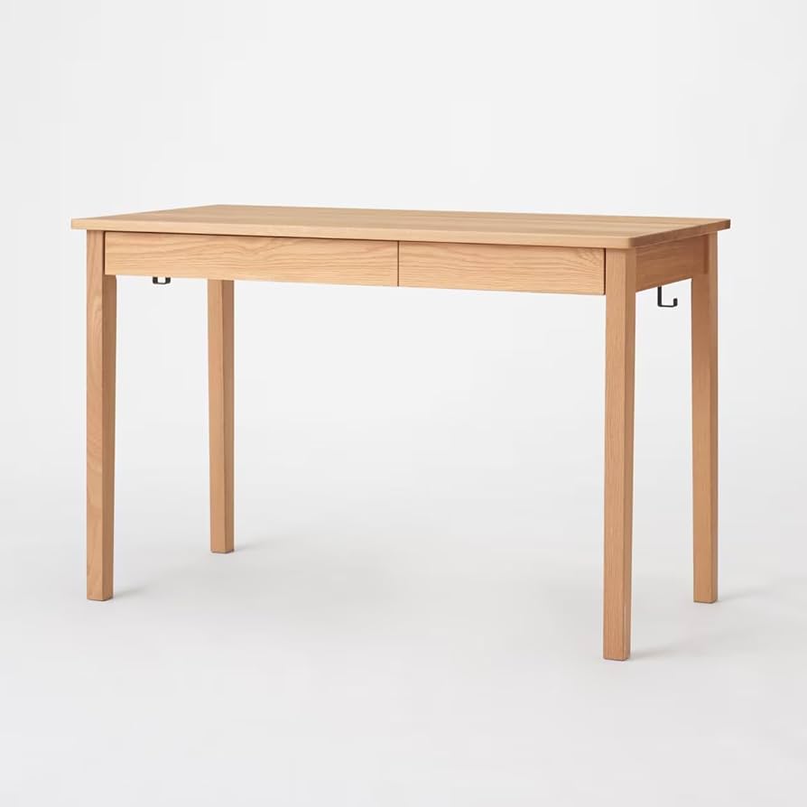 Amazon.co.jp: 無印良品 木製デスク オーク材 幅110×奥行55×高さ70cm