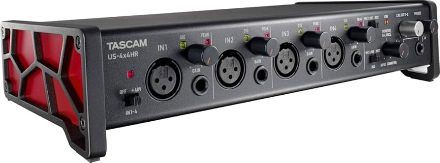 Amazon.co.jp: TASCAM(タスカム) US-4X4HR 4Mic, 4IN/4OUT 24bit