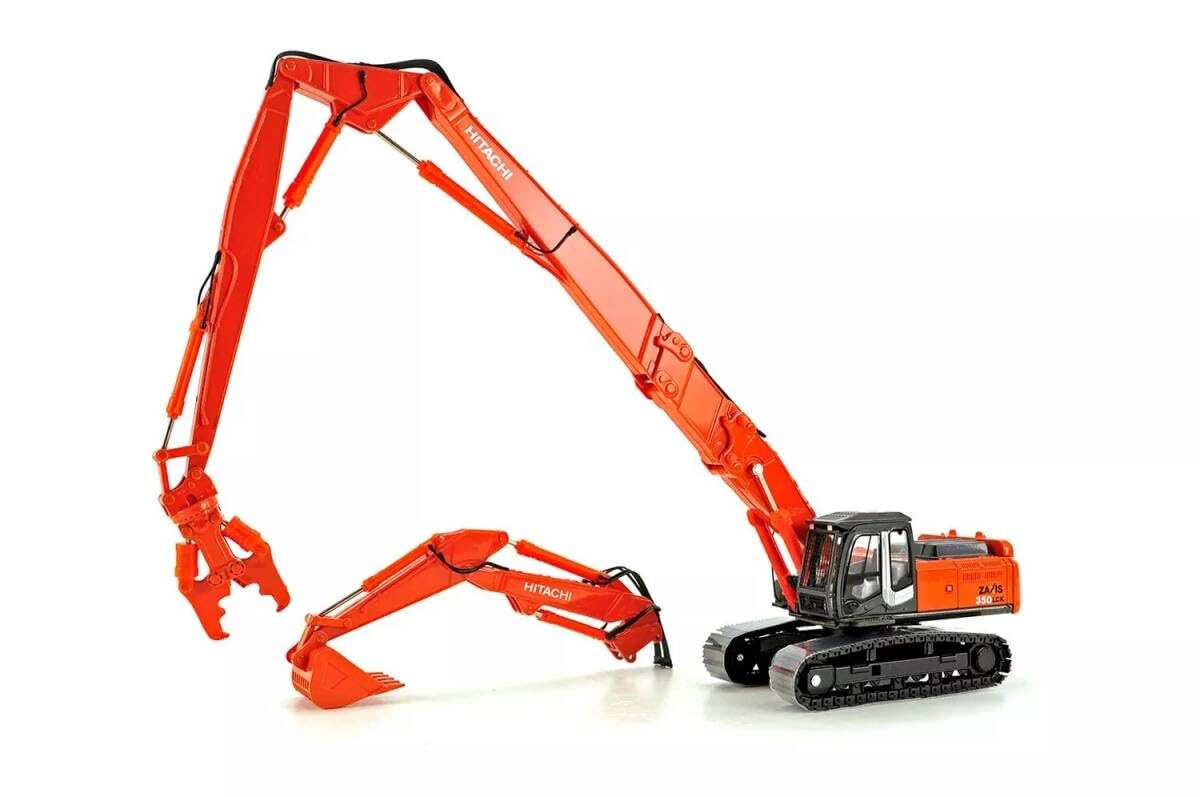 日立建機 ZAXIS 350LC オカダアイヨン ブレーカーセット 1/50 日立建機