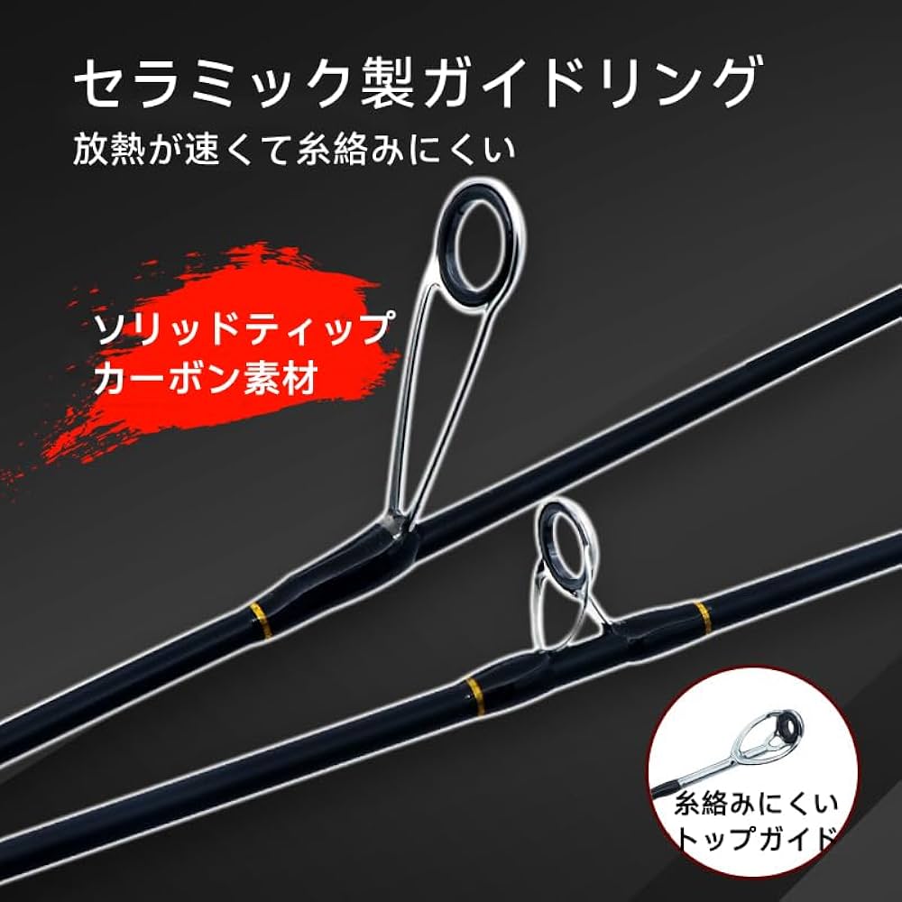 Amazon | ritutou バスロッド 釣り竿 ルアーロッド カーボン コルク