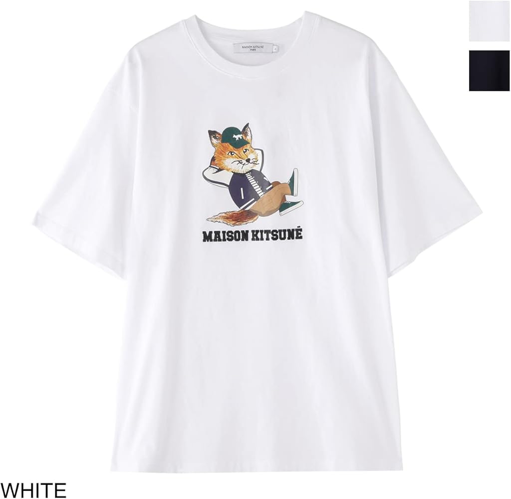 Amazon | (メゾンキツネ) MAISON KITSUNE クルーネックTシャツ Mサイズ