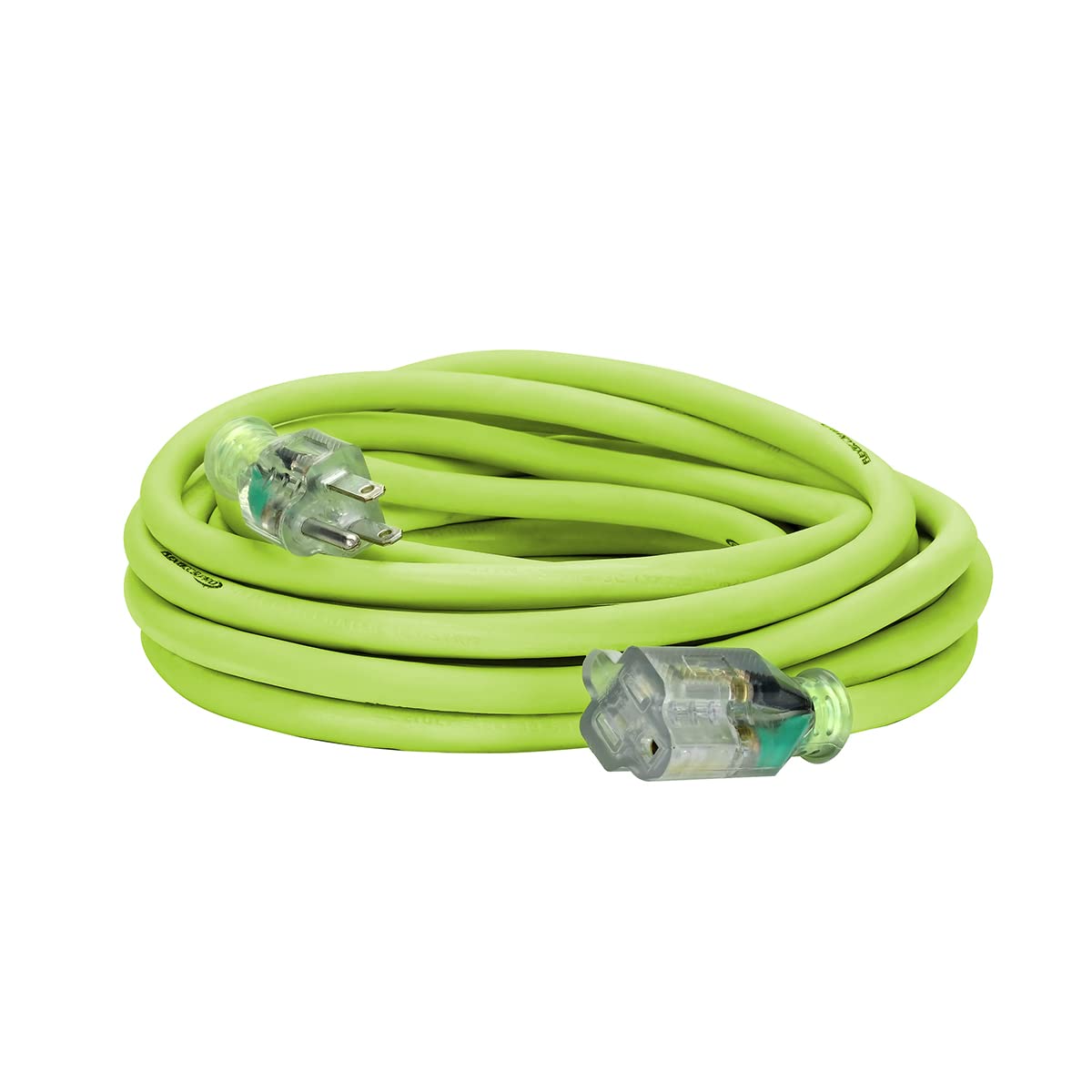 Flexzilla Pro Extension Cord, 12/3 AWG SJTW, 25 ft., Lighted Plug