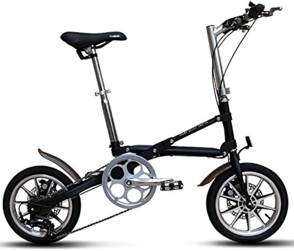 Amazon | 折りたたみ自転車 14インチ シマノ7段変速ギア 折り畳み