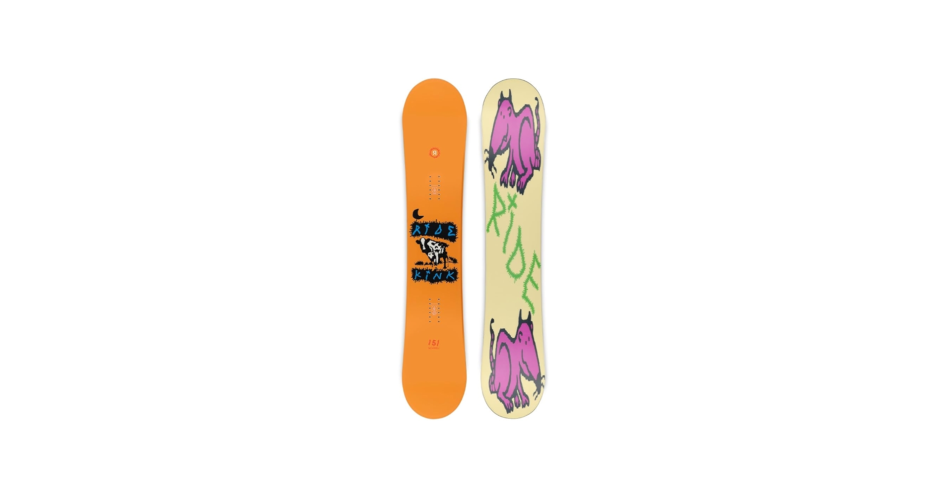 Amazon.com : Ride Kink Men's Snowboard, 147cm : Sports & Outdoors