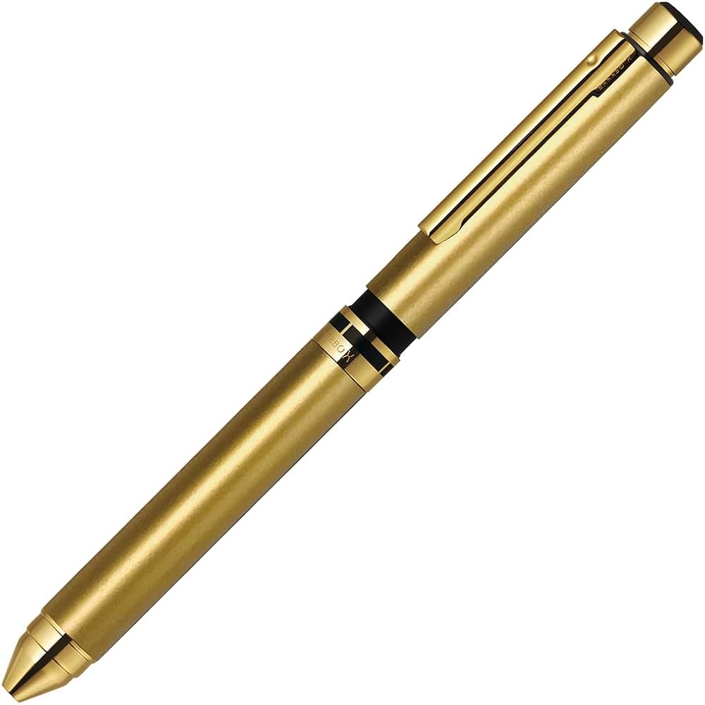 Amazon | ゼブラ 多機能ペン シャーボX 金軸 リフィル入 SBX-GO-KN-AZ