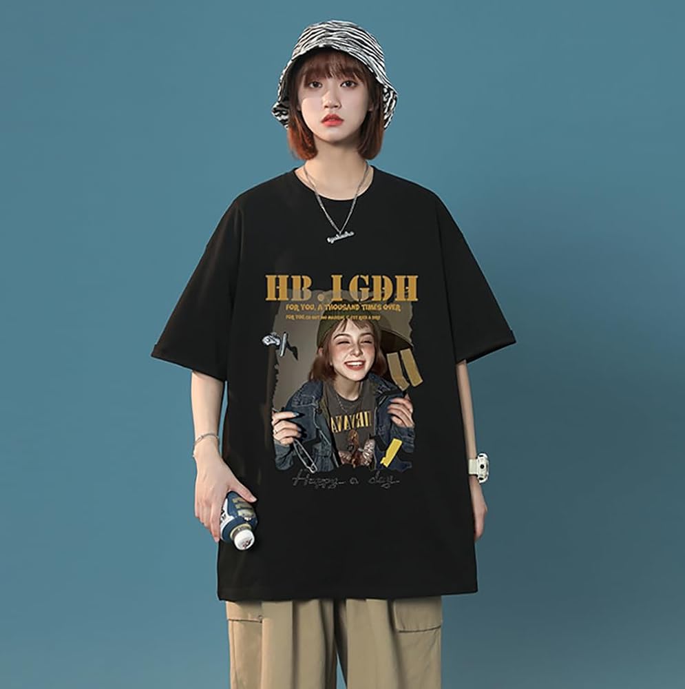 Amazon | グランジ フォト Tシャツ ブラック ティーシャツ 写真 女の子