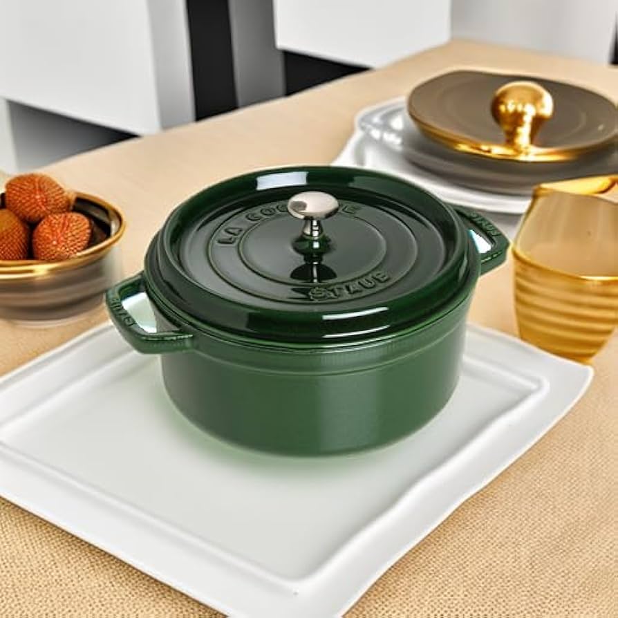 Amazon.com: STAUB Cast Iron Roaster/Cocotte, Round, 28 cm, 6.7 L