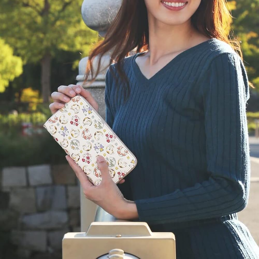 Amazon.co.jp: 【 浅草文庫 】 友禅染 長財布 猫 ネコ 四君子 柄 財布