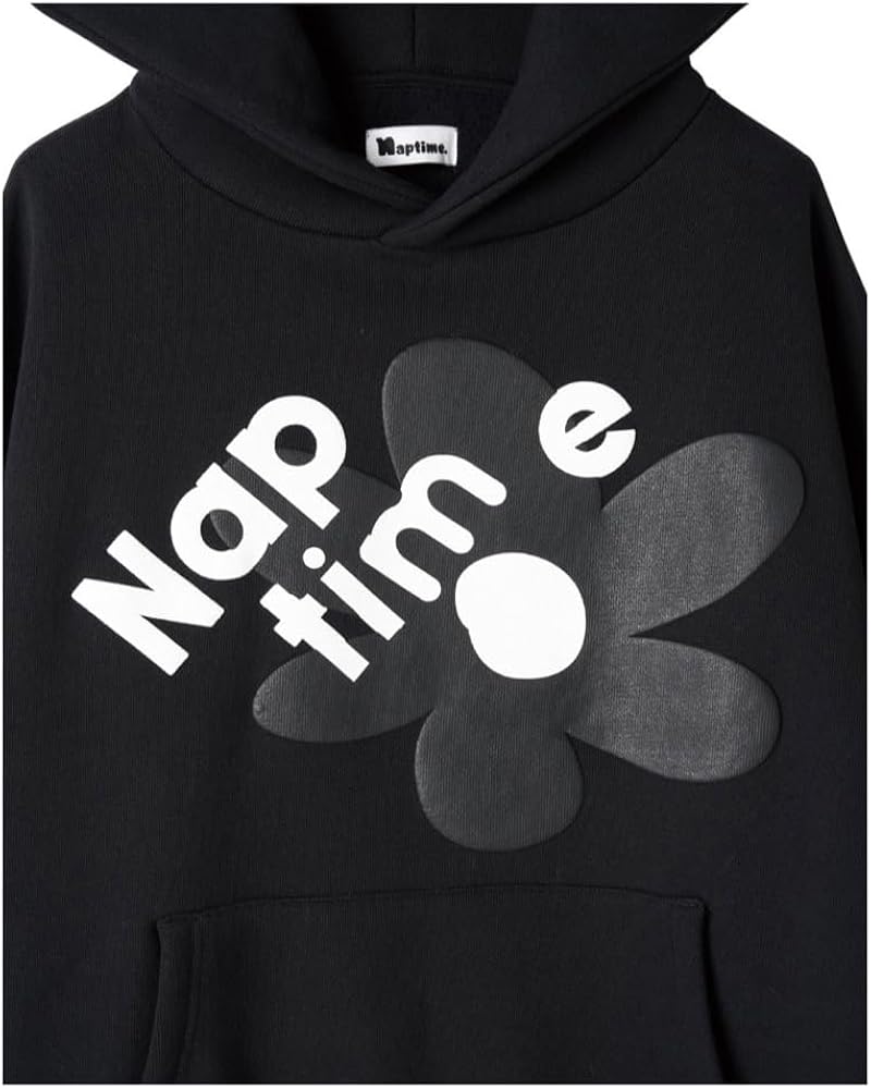 Amazon.co.jp: naptime パーカーブラック Mサイズ : ファッション