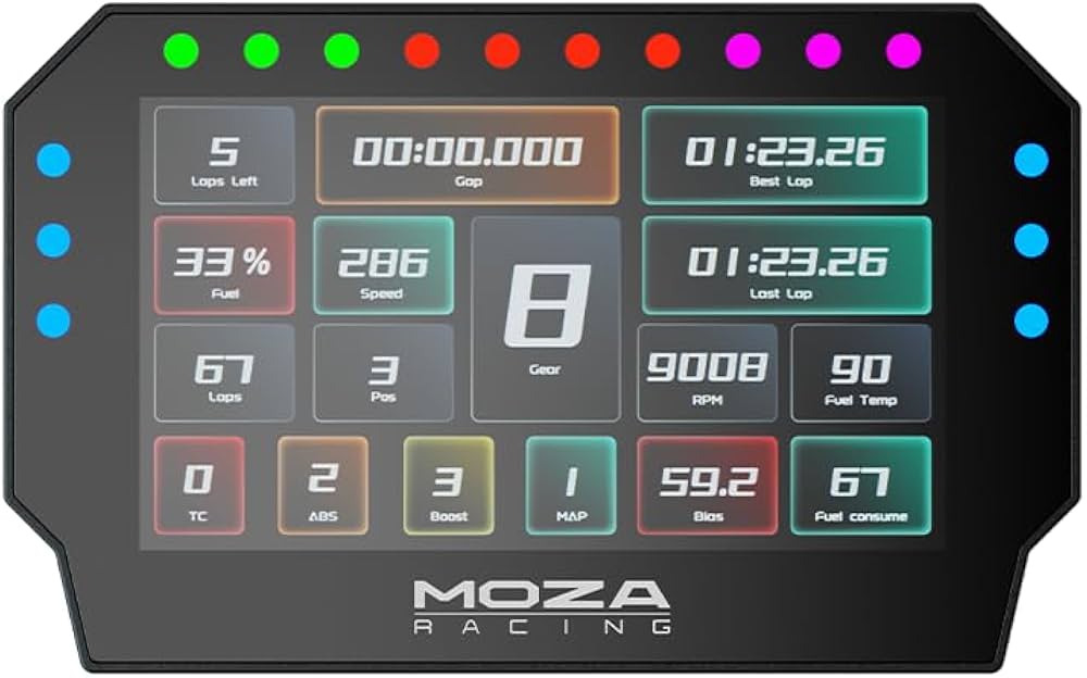 Amazon.com: MOZA CM2 HD Racing Dash Sim Racing Dashboard Display