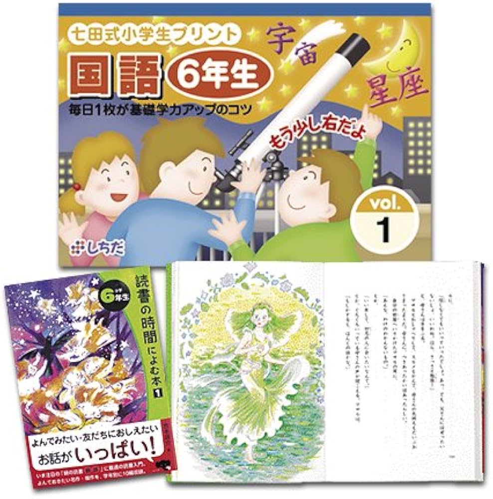 小学生のための七田式学習「小学生プリント6年 国語＆算数」 |本
