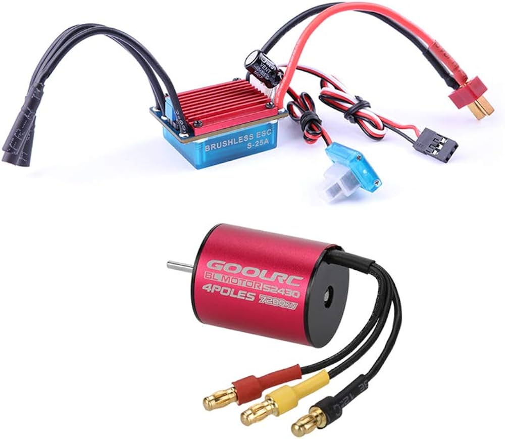 Amazon.co.jp: GoolRC オリジナル 4800/7200KV ブラシレス モーター +