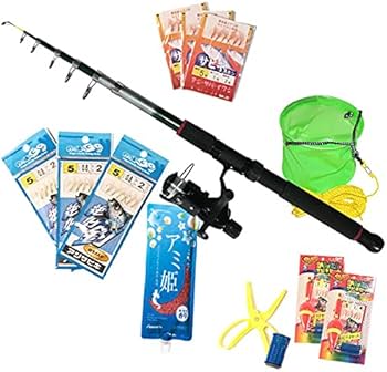 Amazon | サビキ釣りセット （エサ付き） 釣竿セット 釣りセット 釣具