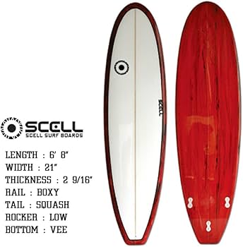 Amazon | SCELL セル ファンボード 6'8 レールにピンライン有り
