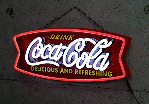 コカコーラライトアップ看板ネオンサインガレージストアディスプレイ