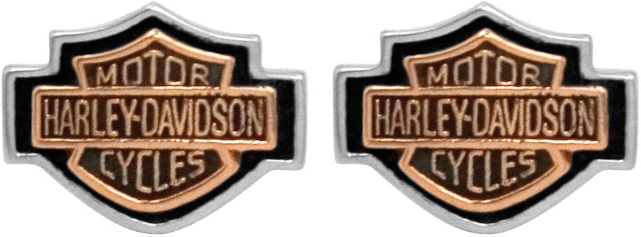 Amazon.com: Harley-Davidson Women's Copper Bar & Shield Cameo Post
