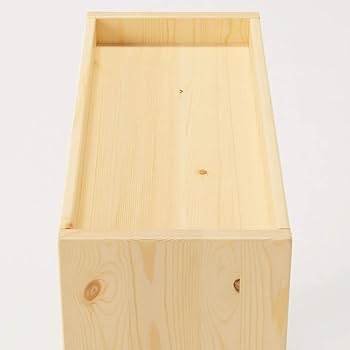 Amazon.co.jp: 無印良品 パイン材デスクワゴン 幅24×奥行55×高さ57.5cm