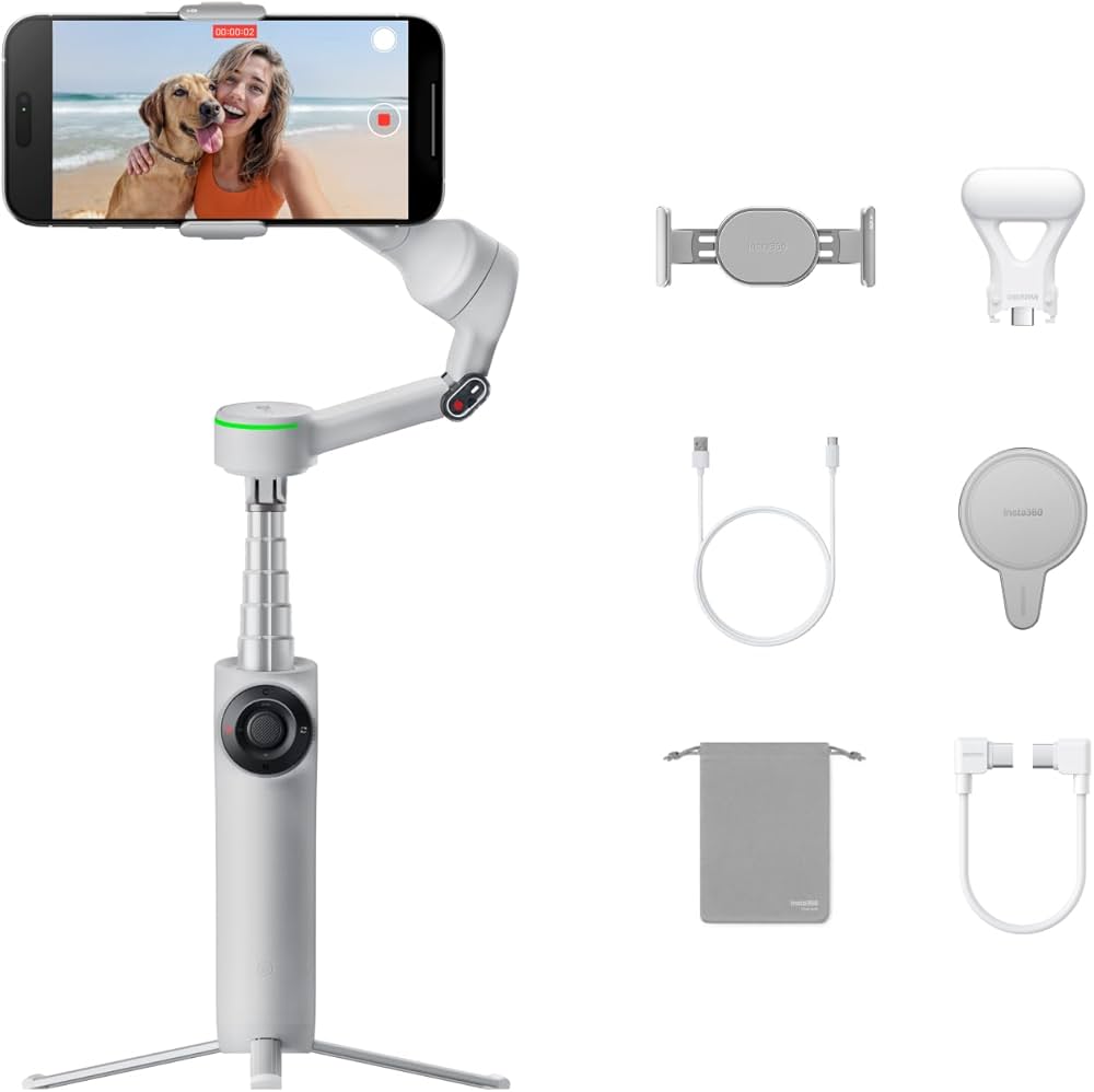 Amazon | Insta360 Flow 2 Pro クリエイターキット グレー - 業界初の