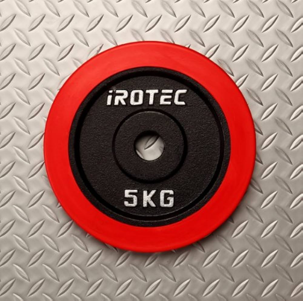 Amazon | IROTEC(アイロテック) ラバープレート5KG / バーベル