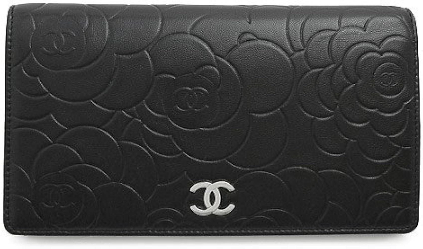 Amazon | (シャネル) CHANEL 長財布 A36544 ブラック×シルバー 二
