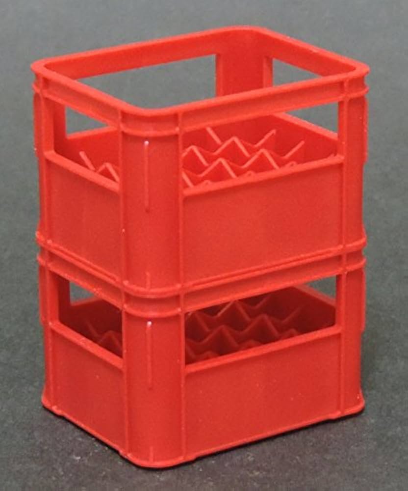 Amazon | 1/12 ビールケース赤 （2個セット） ミニチュア | 家具