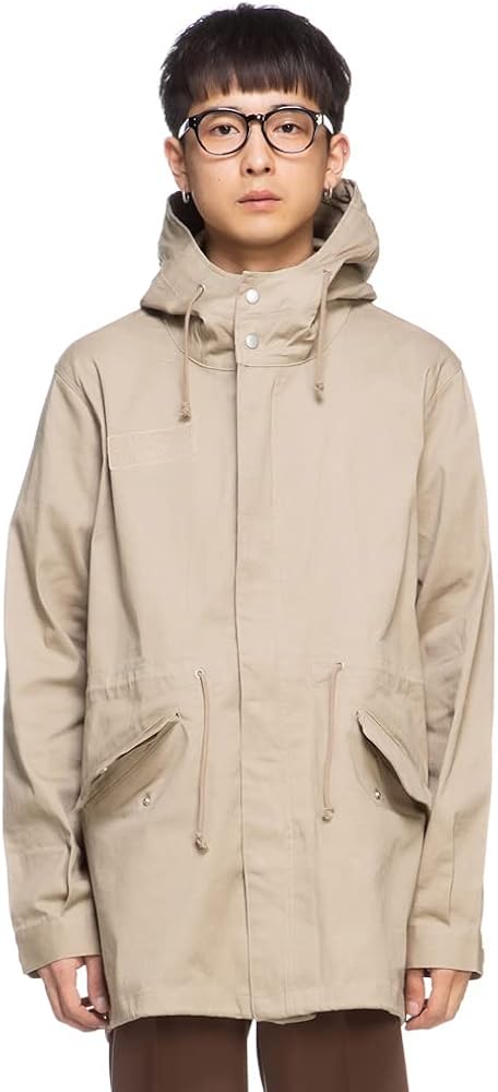 Amazon | [ナイラス] ストレッチツイル フード フルジップ モッズ