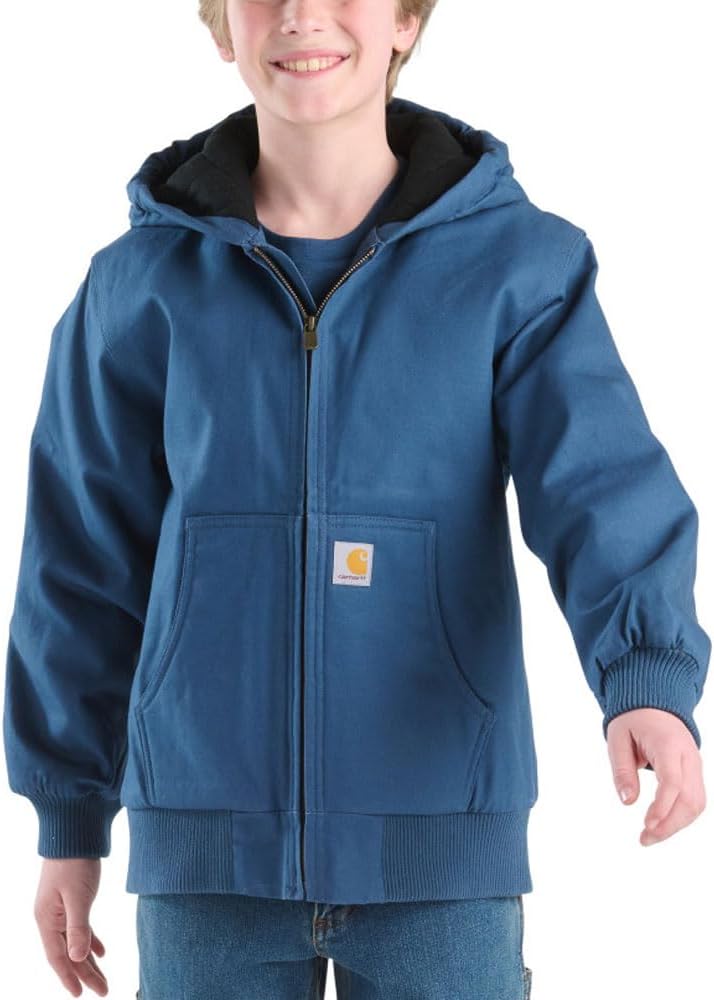 Amazon.com: Carhartt Kid's CP8589 Canvas Insulated Hooded Active