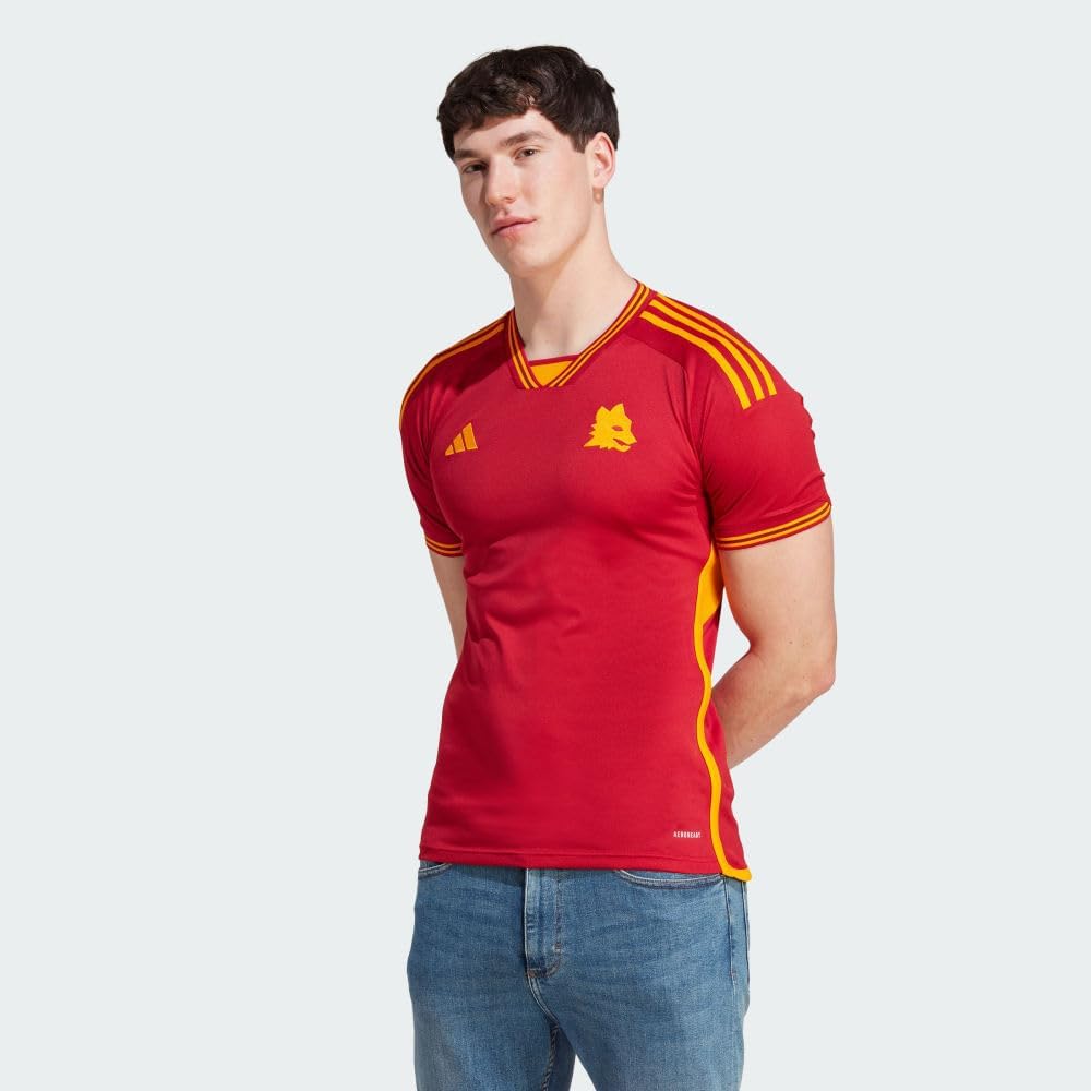 Amazon.com: adidas Men's Soccer Roma 23/24 Home Jersey
