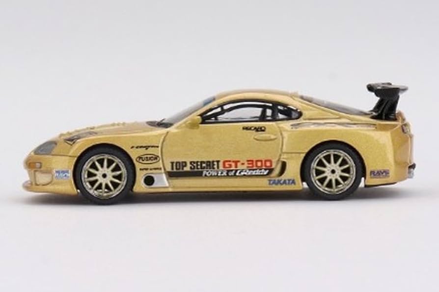 Amazon | MINI GT 1/64 Toyota スープラ (A80) GT-300 Top Secret Gold