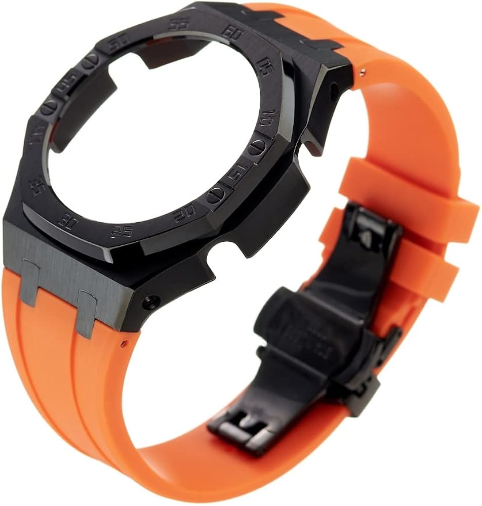 Amazon.co.jp: [GEARS CLUB] G-SHOCK 互換 Metal Case Rubber Belt GA