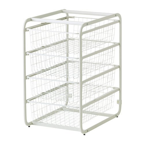 IKEA (イケア) IKEA(イケア) ALGOT フレーム ワイヤーバスケット4個