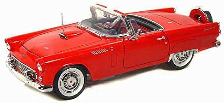 Amazon.com: 1956 Thunderbird Red 1/18 Diecast Model Car by