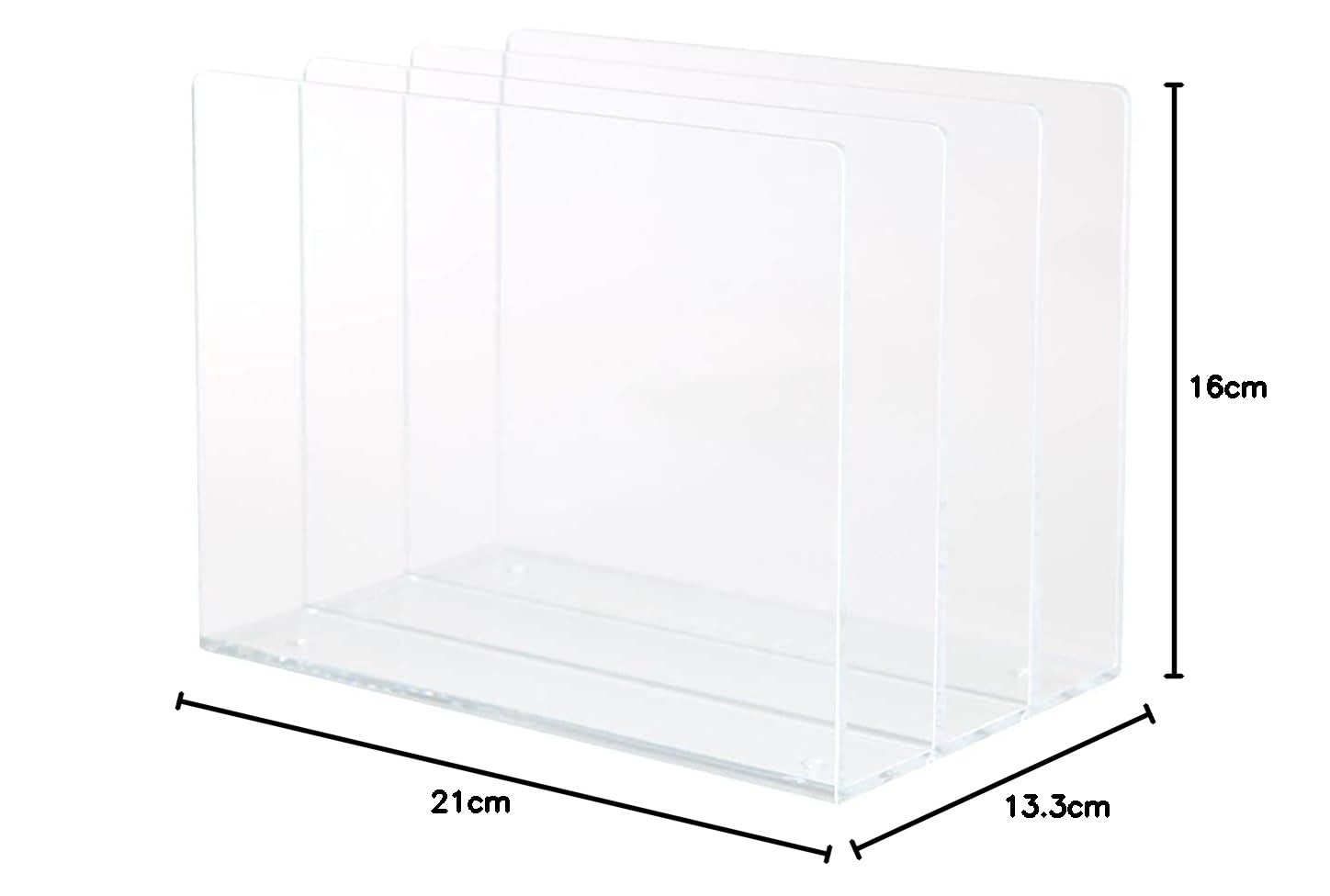 Amazon.co.jp: 無印良品 アクリル仕切りスタンド 3仕切り・約13.3×21