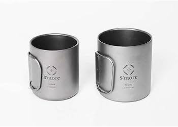 Amazon | S'more(スモア) Titanium mug double チタンマグ マグカップ