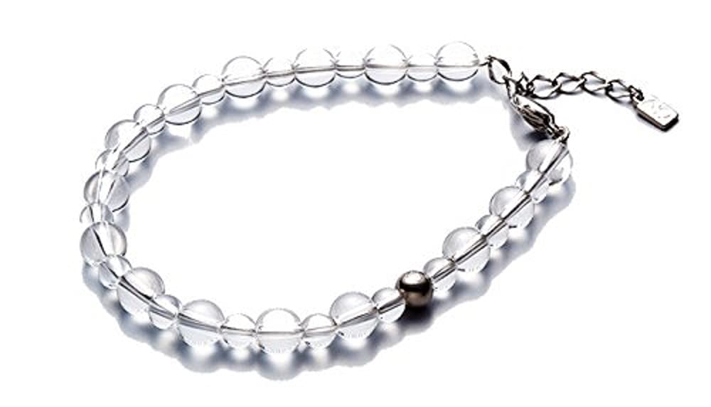Amazon | [ファイテン] 水晶コンビブレスレット 5mm・7mm玉 17cm